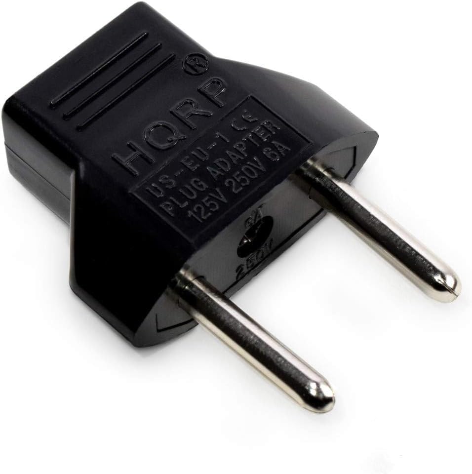 Adaptador de CA HQRP Negro Compatible con Boss MT-2/OD-3 para Guitarra Efectos Pedales con Euro Plug Adapter