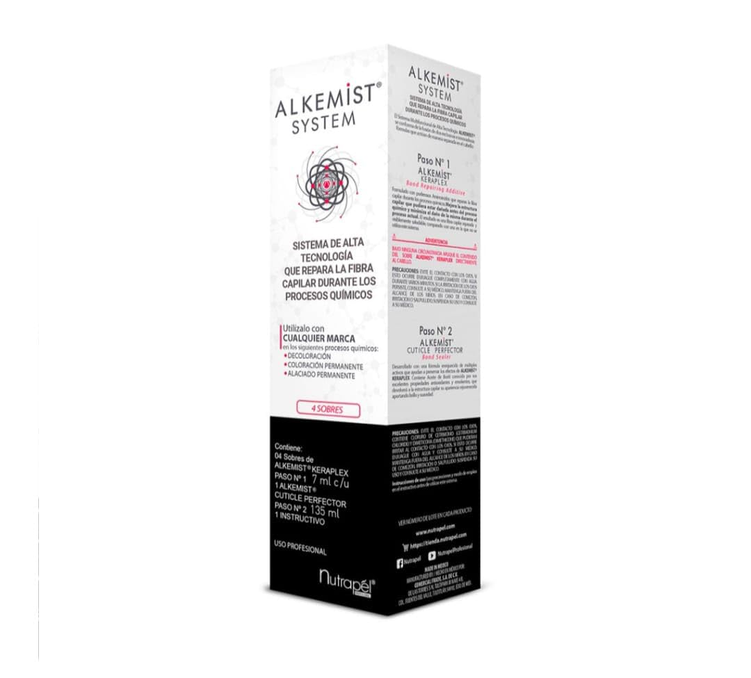 NUTRAPEL ALKEMIST SYSTEM KIT 135ML REPARA LA FIBRA CAPILAR DURANTE LOS PROCESOS QUÍMICOS