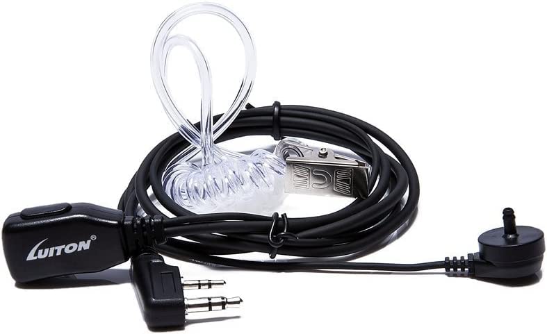 LUITON - Juego de 20 audífonos Walkie Talkie con micrófono para BaoFeng Radio Retevis para Baofeng UV-5R BF-888S Arcshell Retevis H-777 RT21 RT22 Kenwood Radio de 2 vías