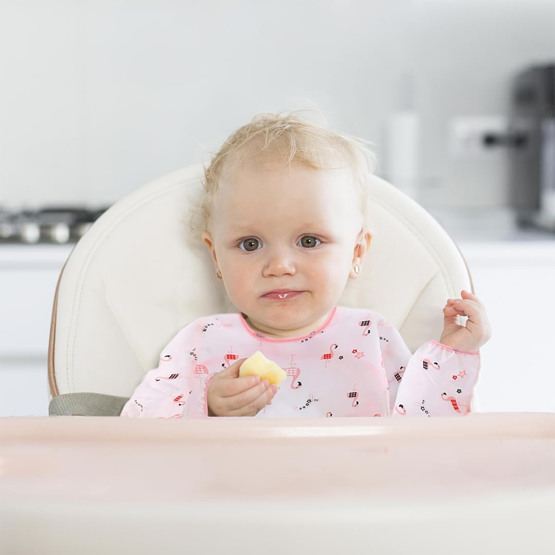 Smart Mommy 2025 - Juego de alimentación de bebé de silicona sin BPA, juego completo de platos y utensilios para bebé: platos, ventosa, utensilios, babero con grabador de alimentos y babero de viaje,