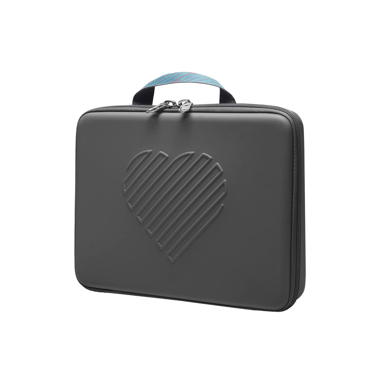 RIKI SKINNY - Funda de transporte para espejo de cambiador (grande), bolsa de maquillaje multifuncional, ligera y portátil, protege el espejo de maquillaje de roturas, color gris, Gris, Silicone