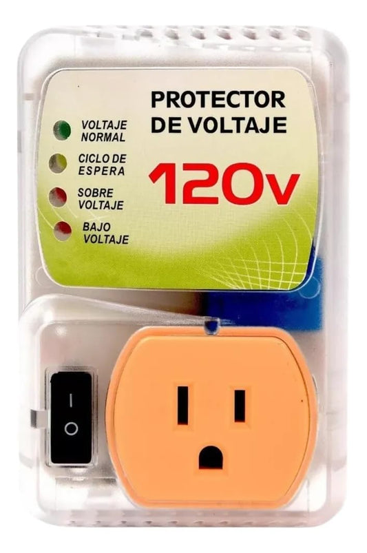 Protector De Voltaje EMYM Armoni 2000VA Alta Potencia 120V con Indicador LED para Electrodomésticos y Equipos Electrónicos