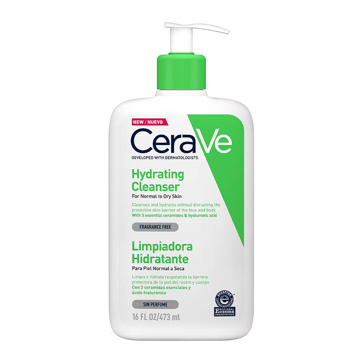 CeraVe Limpiadora Hidratante |473ml| Limpiador facial diario para piel seca + Loción Hidratante |237ml| Loción hidratante para rostro y cuerpo para piel seca