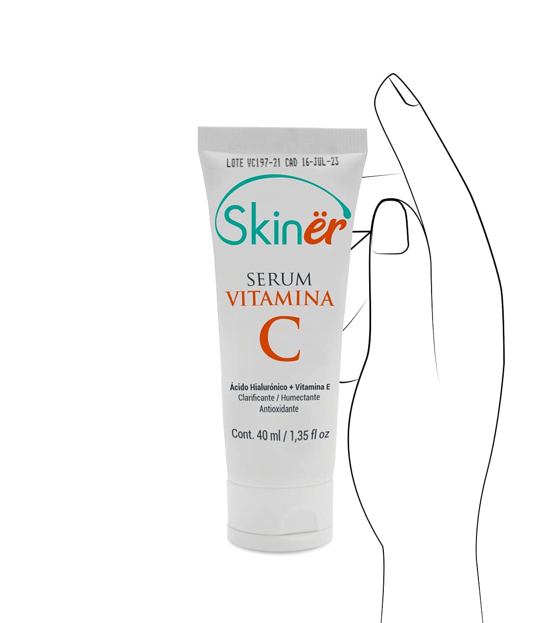 Vitamina C Facial Skinër envase blíster 40 ml. Reduce manchas ligeras y líneas de expresión