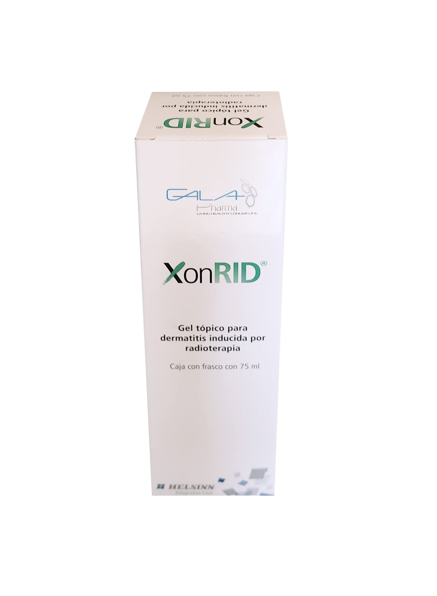 XonRID Gel Tópico para la dermatitis inducida por radioterapia Caja con frasco de 75ml
