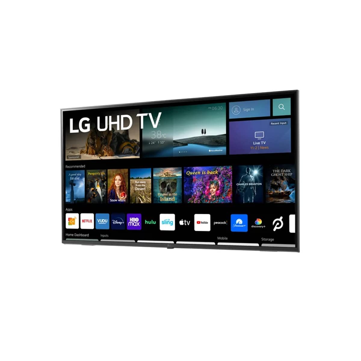 LG Televisor LED Inteligente de 43" Clase 4K (2160p) Disfruta de Plataformas como Netflix, Prime Video, HBO y más + Soporte de Pared (Sin Bases) 43UQ7070ZUD (Reacondicionado)