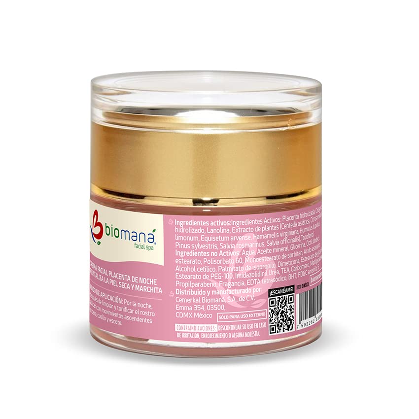 Biomaná Kit Promoción Placenta (Crema de día FPS 50+, Crema de noche y Gel contorno de ojos)
