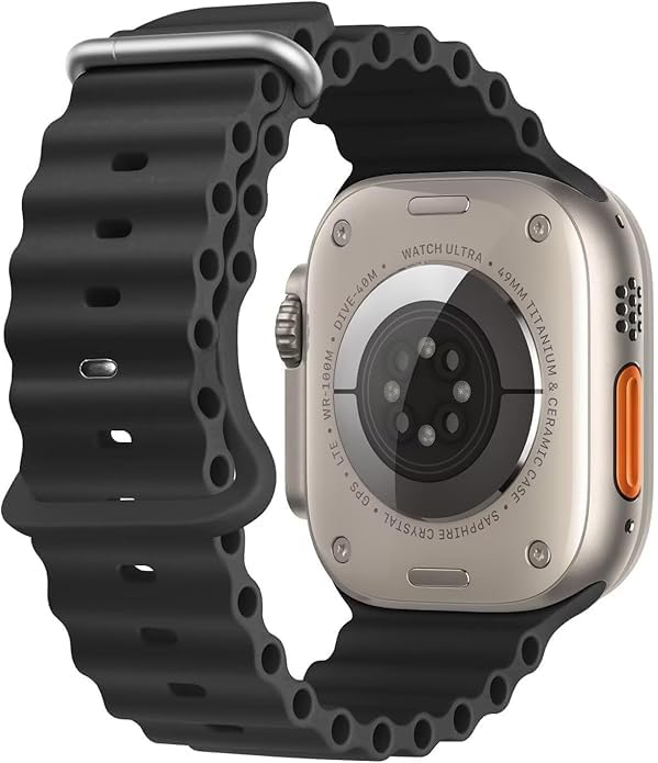 Reloj Apple Ultra 2 GPS + Cellular Titanio Natural con Correa Negra Ocean Reacondicionado