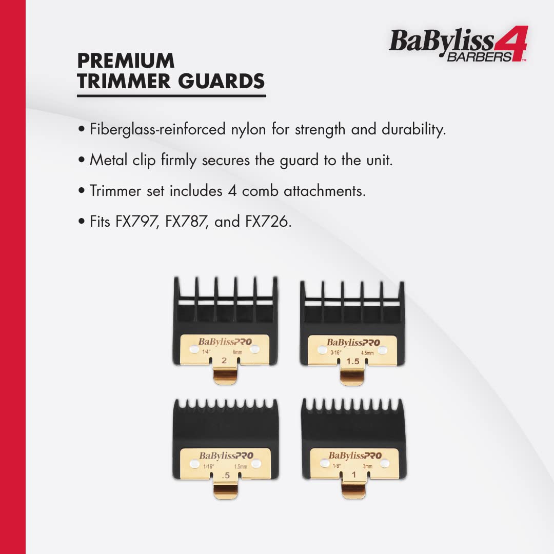 BaBylissPRO Protectores de recortadora prémium para FX797, FX787, FX726