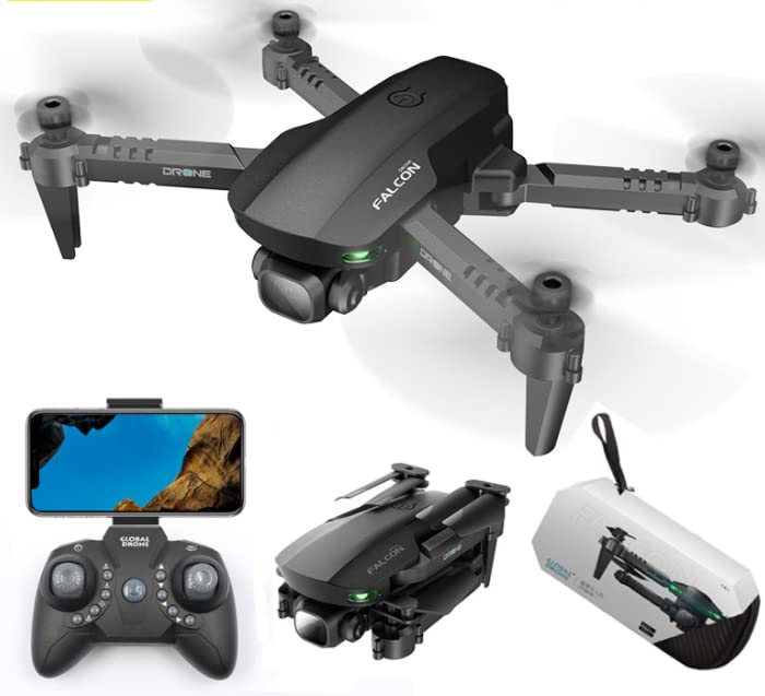Drone Recreativo Nueva Generación Dron Doble Cámara para Selfie Transmisión en Vivo Hasta 7 min de Vuelo Compatible con iOS y Android