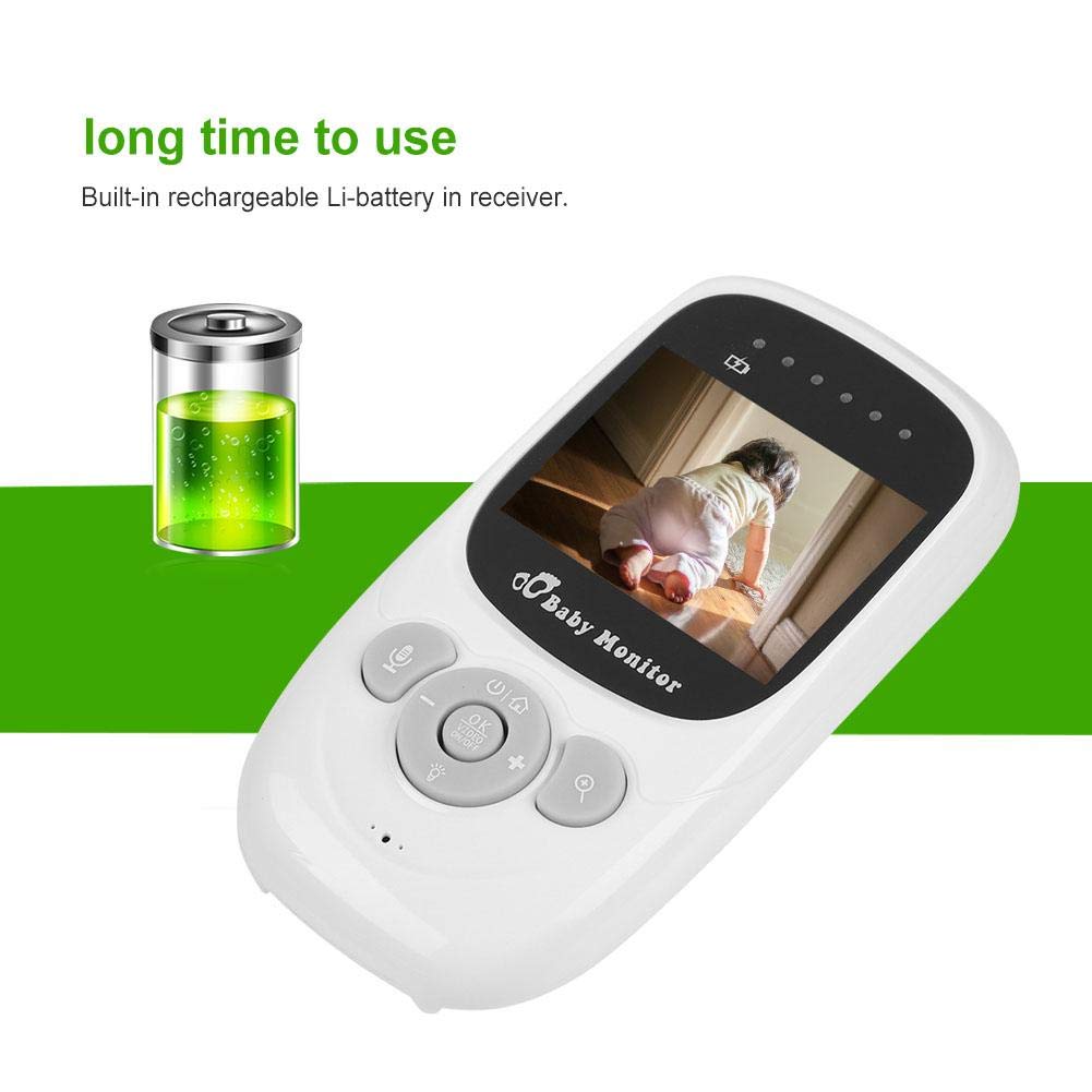 Monitor Digital TMISHION Inalámbrico LCD Visión Nocturna Audio y Video 2.4 GHz para Bebé