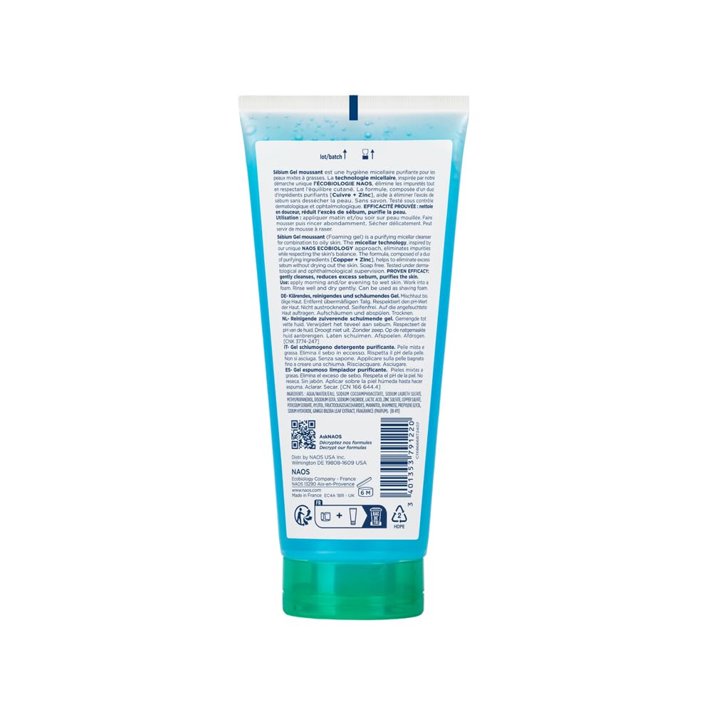 Bioderma Sebium Gel Limpiador Moussant 100 mL