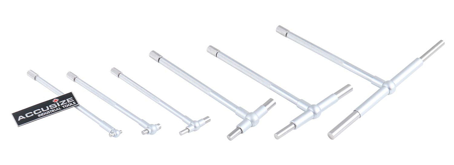 Accusize Industrial Tools Premium 3602-5018 - Juego de calibradores telescópicos de 5/16 pulgadas - 6 pulgadas, 6 ps/set
