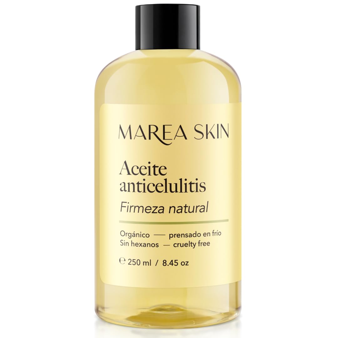 Aceite Reductor Orgánico para Celulitis y Estrías | Certificado Sin Químicos | Garantía 90 días | Marea Skin
