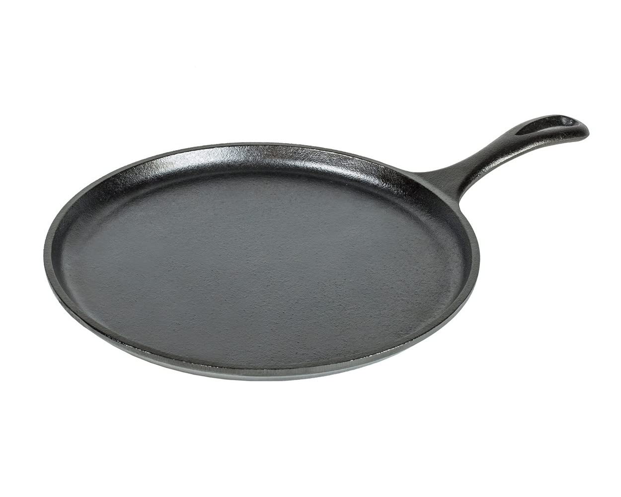 Lodge L9OG3ASHH41B Cast Iron Griddle and Hot Handle Holder, 10.5", Black/Red