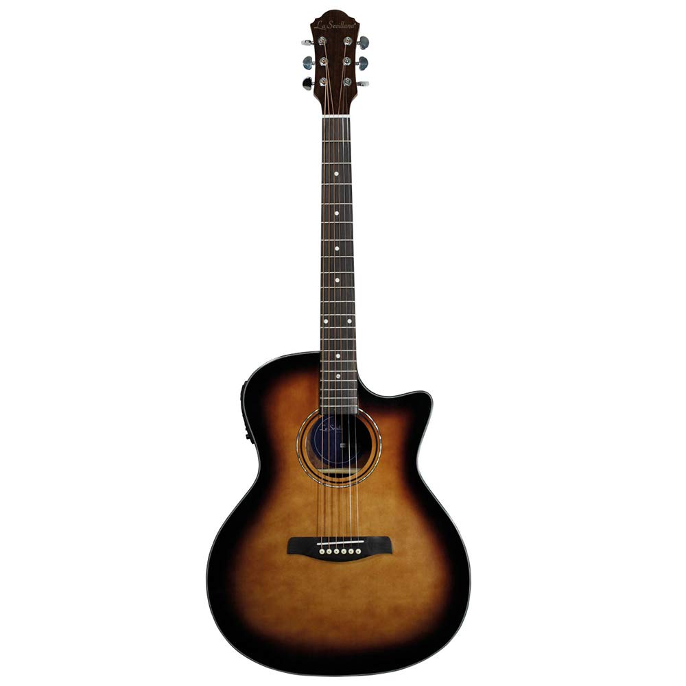 Guitarra Electroacústica Grand Auditorium La Sevillana GA-320CEQ color sombreado