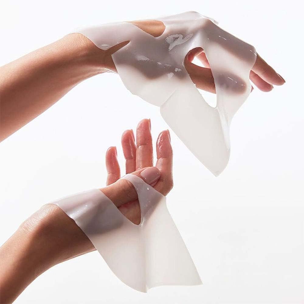 Mascarilla Bio Colágeno, Mascarilla de Colágeno, Minimiza los Poros Mejora la Elasticidad, Mascarillas Faciales para Reafirmación del Rostro en Mujeres y Adolescentes (1 Cajas - 5 Piezas)