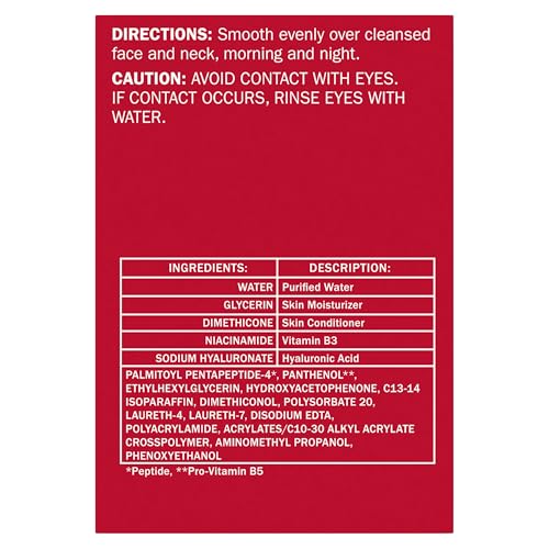 Olay Regenerist Hyaluronic Acid + Peptide 24 Gel Face Moisturizer for All Day Skin Hydration, Fragrance-Free, 1.7 oz with Niacinamide, includes Olay Whip Travel Size for Dry Skin