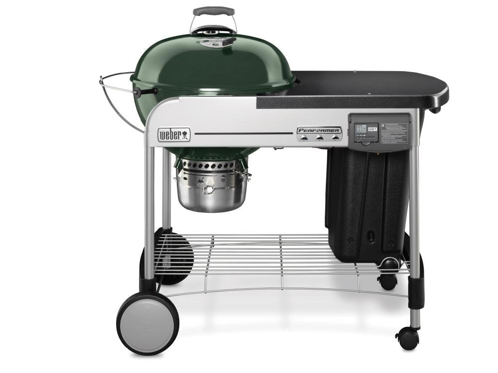 Asador Weber Verde Performer Deluxe 22 Pulgadas Gas con Touch-N-Go y Temporizador LCD Extraíble
