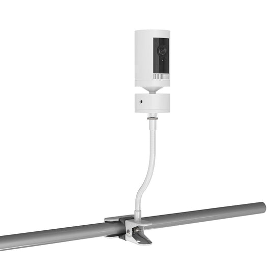 Soporte Flexible para Monitor HOLACA Blanco con Orificio Roscado 1/4 y Montaje con Clip