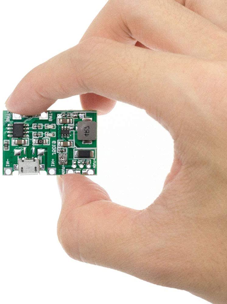 Módulo cargador de batería USB TP4056 de 3,7 V, 4,2 V a 9 V, 5 V, 2 A, módulo intensificador integrado, módulo cargador de batería de iones de litio 18650
