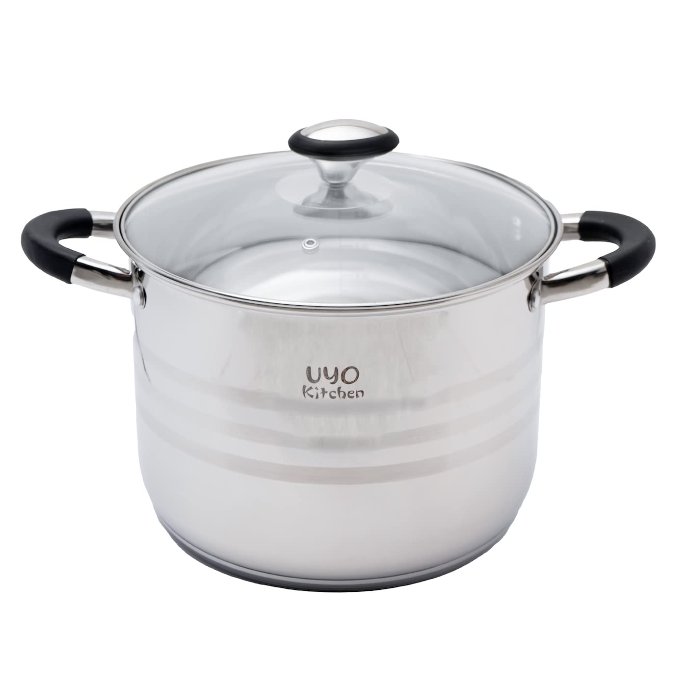 Bateria de Cocina Acero Inoxidable 9 Pzas Negro