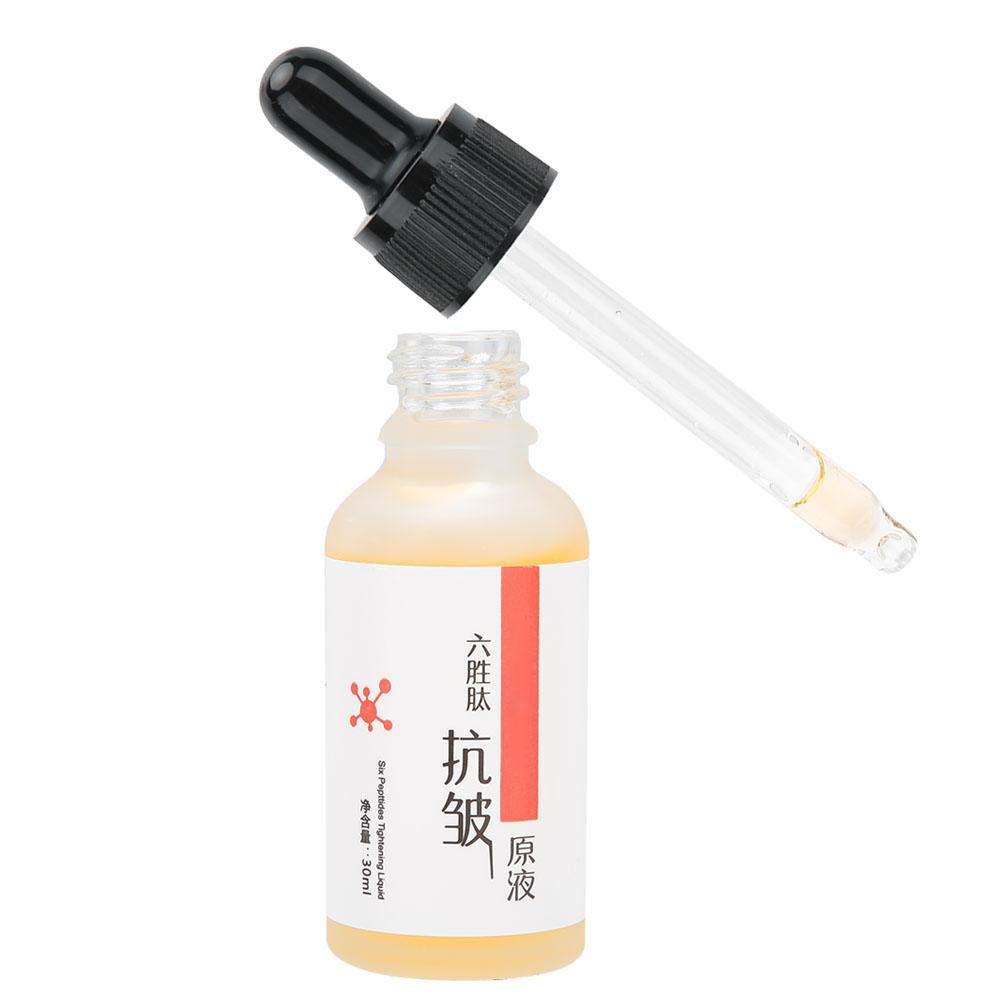 Suero Facial Antiarrugas de Seis Péptidos 30 ml Hidratante Antienvejecimiento para el Cuidado de la Piel