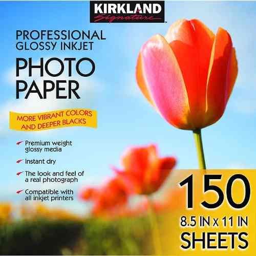 Papel Fotográfico Kirkland Satinado Premium 255g 150 Pz