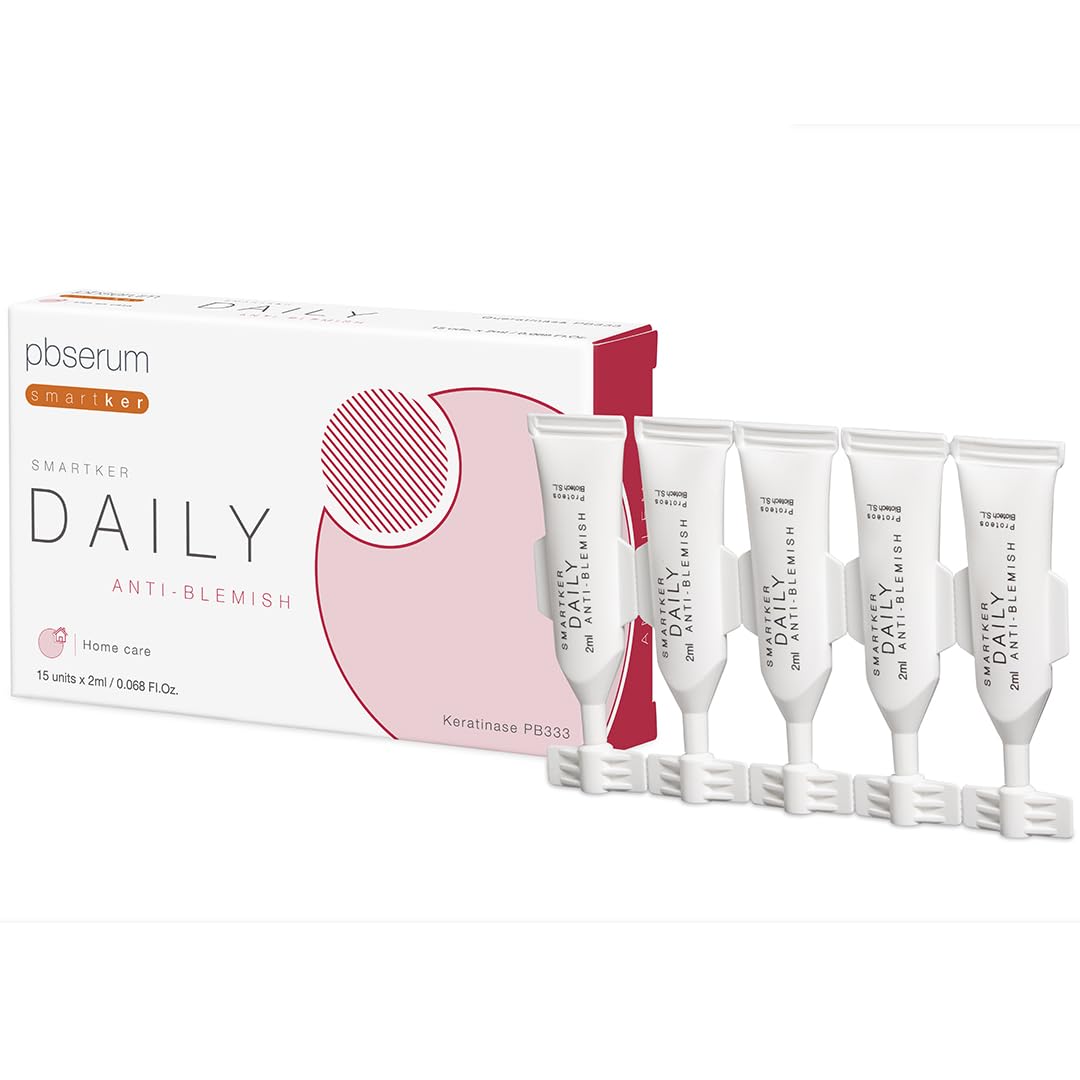 PBSerum Smartker Daily Anti-Blemish 15 unidades de 2ml c/u - Solución Para la Suavidad de la Piel y Rejuvenecimiento