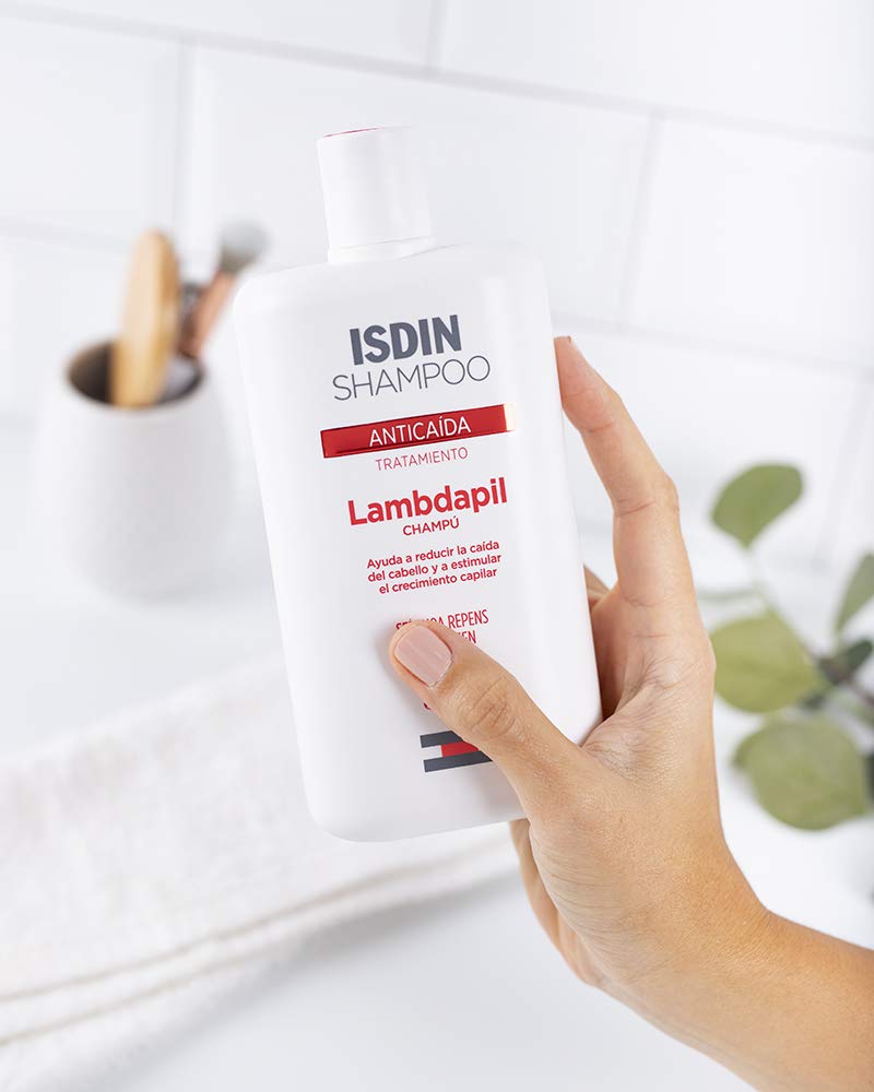 ISDIN Lambdapil, Champú Anticaída, Ayuda a Reducir la Caída del Cabello y Estimula el Crecimiento Capilar, 200ml + Ureadin Podos Gel Oil, Repara e hidrata los pies secos y agrietados, 75ml