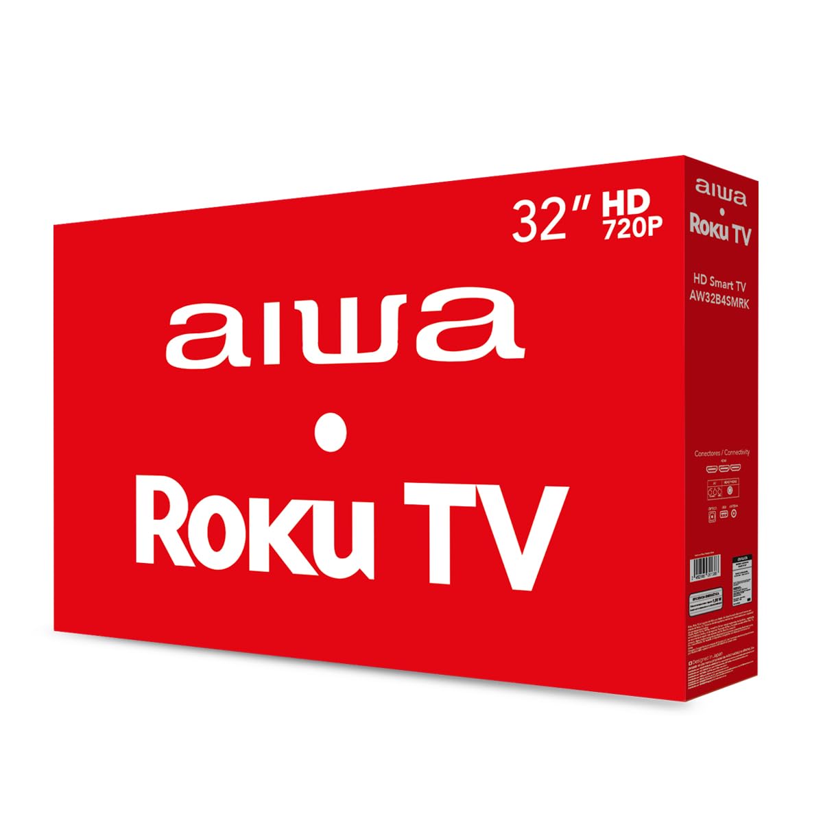 AIWA Televisión Pantalla 32 Pulgadas Roku TV HD Negro, Mod. AW32B4SMRK