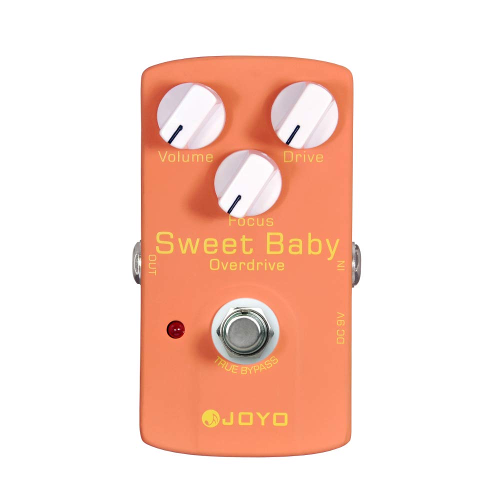 JOYO - Pedal de sobremarcha de baja ganancia se adapta a varios estilos OD para efectos de guitarra eléctrica - True Bypass (Sweet Baby JF-36)