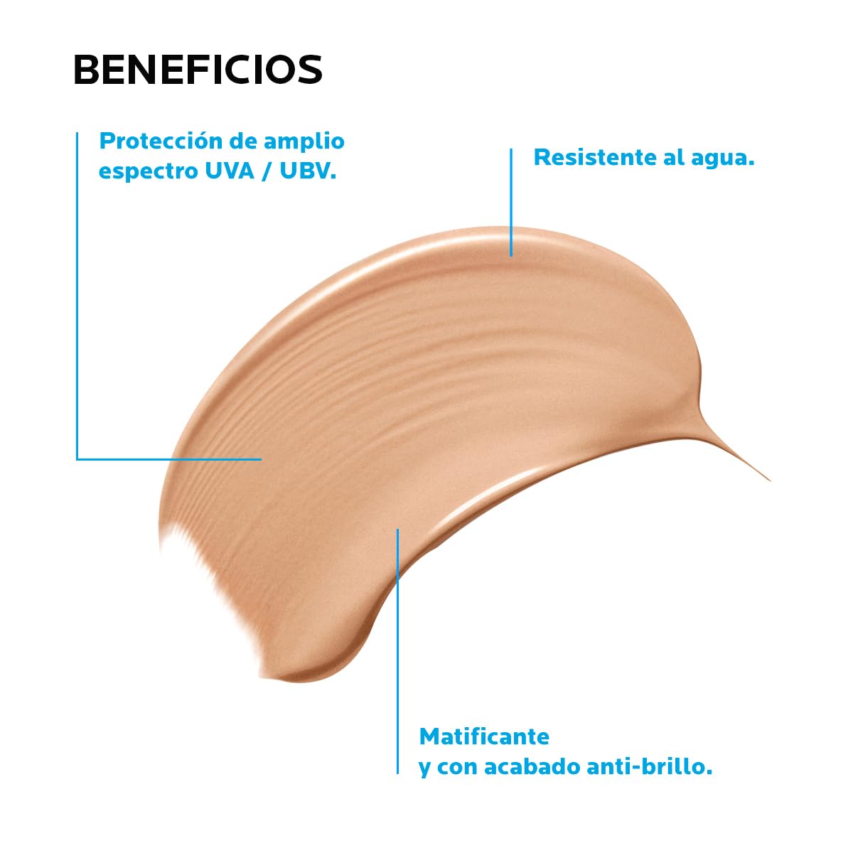 La Roche Posay Anthelios Toque Seco con Color FPS 50+ Protector Solar Facial para Piel Grasa, 214.2 ml
