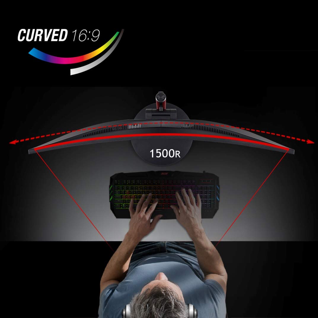 Acer Monitor Gamer Curvo Nitro XZ0 de 27" FHD (1920 x 1080) panel VA | frecuencia de actualización de 240 Hz | 1 ms (VRB) | puertos 2 HDMI y 1 DisplayPort
