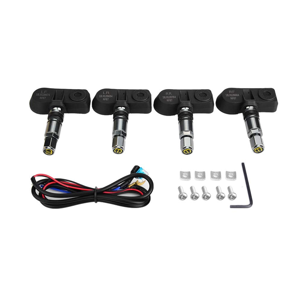 de control de presión de neumáticos KIMISS para sensores de presión de neumáticos TPMS con 4 sensores internos Sensor externo