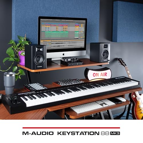M-Audio Keystation 88 MK3 - Controlador MIDI USB con teclado de 88 teclas semipesadas para manejar sintetizadores virtuales y parámetros de DAW