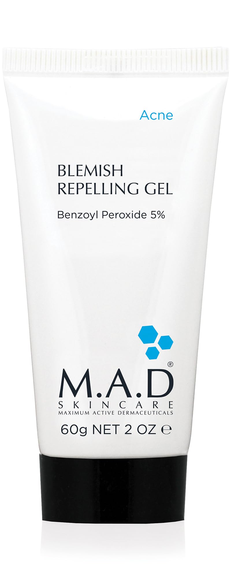M.A.D Skincare M.A.D. SkinCare. Blemish repelling gel 5% BPO, gel que absorbe el exceso de grasa en la piel. 60 gr (1 PIEZA)