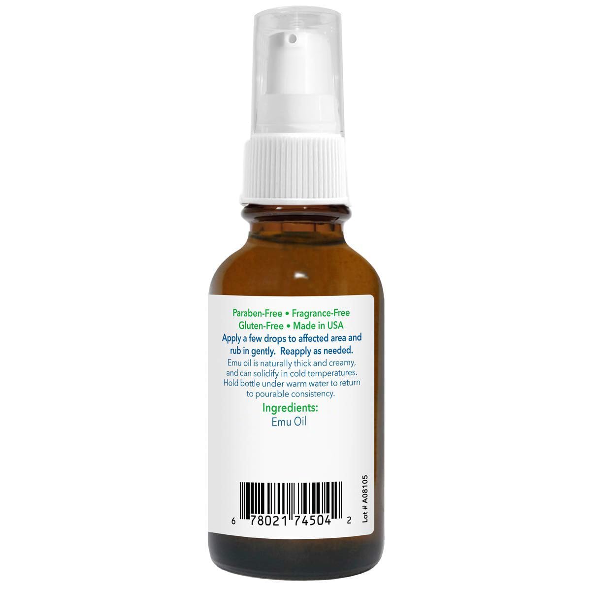 Pure Emu Oil by Emu Joy - Dry Skin Tattoo and Piercing Aftercare Hair Growth Burns Rash Pain Scars Stretch Marks Swelling Wrinkles Eczema Arthritis Pain No Odor AEA Certified Made in USA