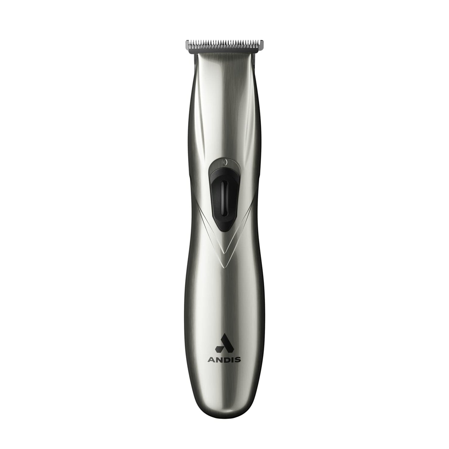 Andis 32810 Slimline Pro - Recortadora de barba sin cable, iones de litio, corte cerrado, hoja en T sin huecos, cromo