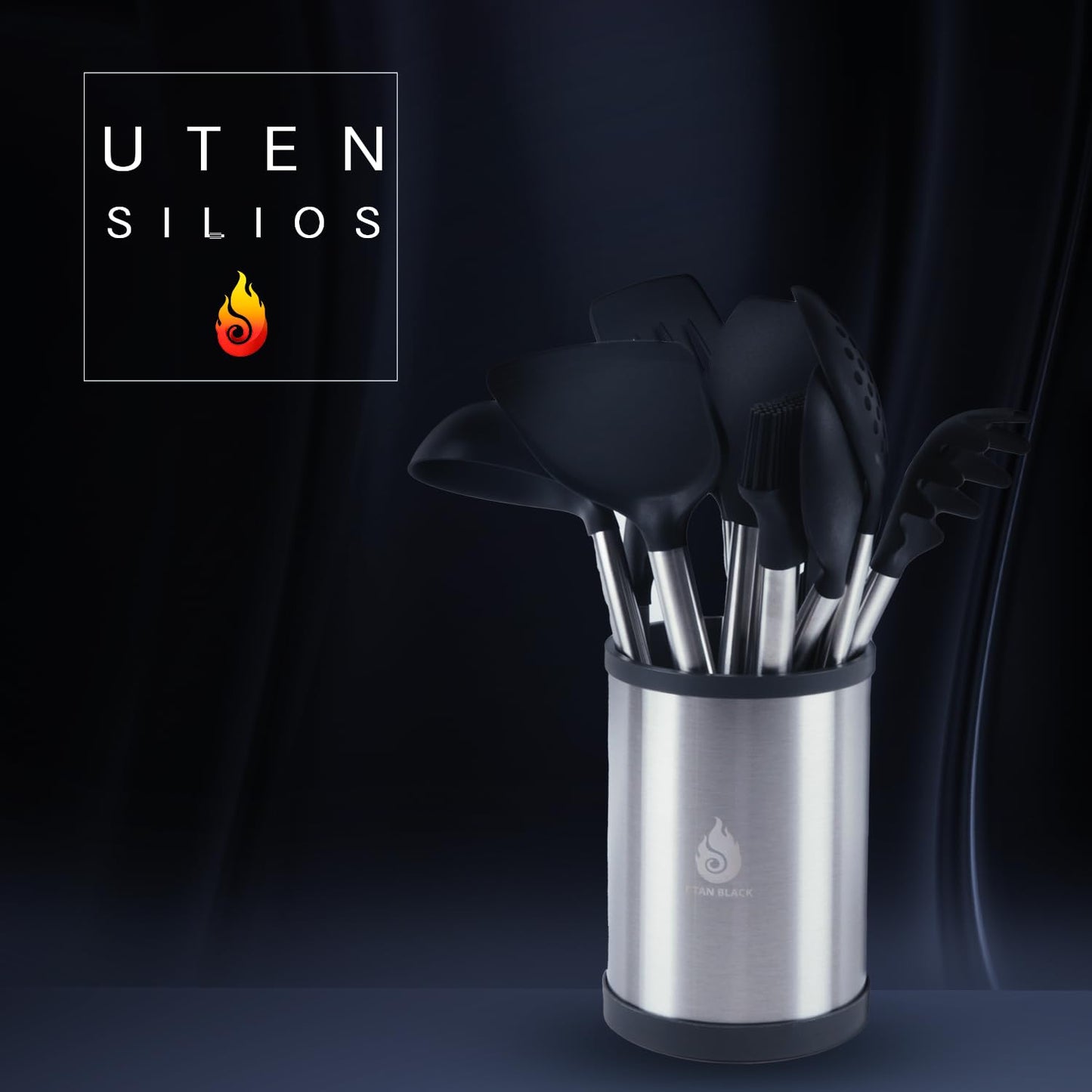 BATERIA DE COCINA ANTIADHERENTE DE TITANIO TITAN BLACK ESSENTIAL 20 PZAS