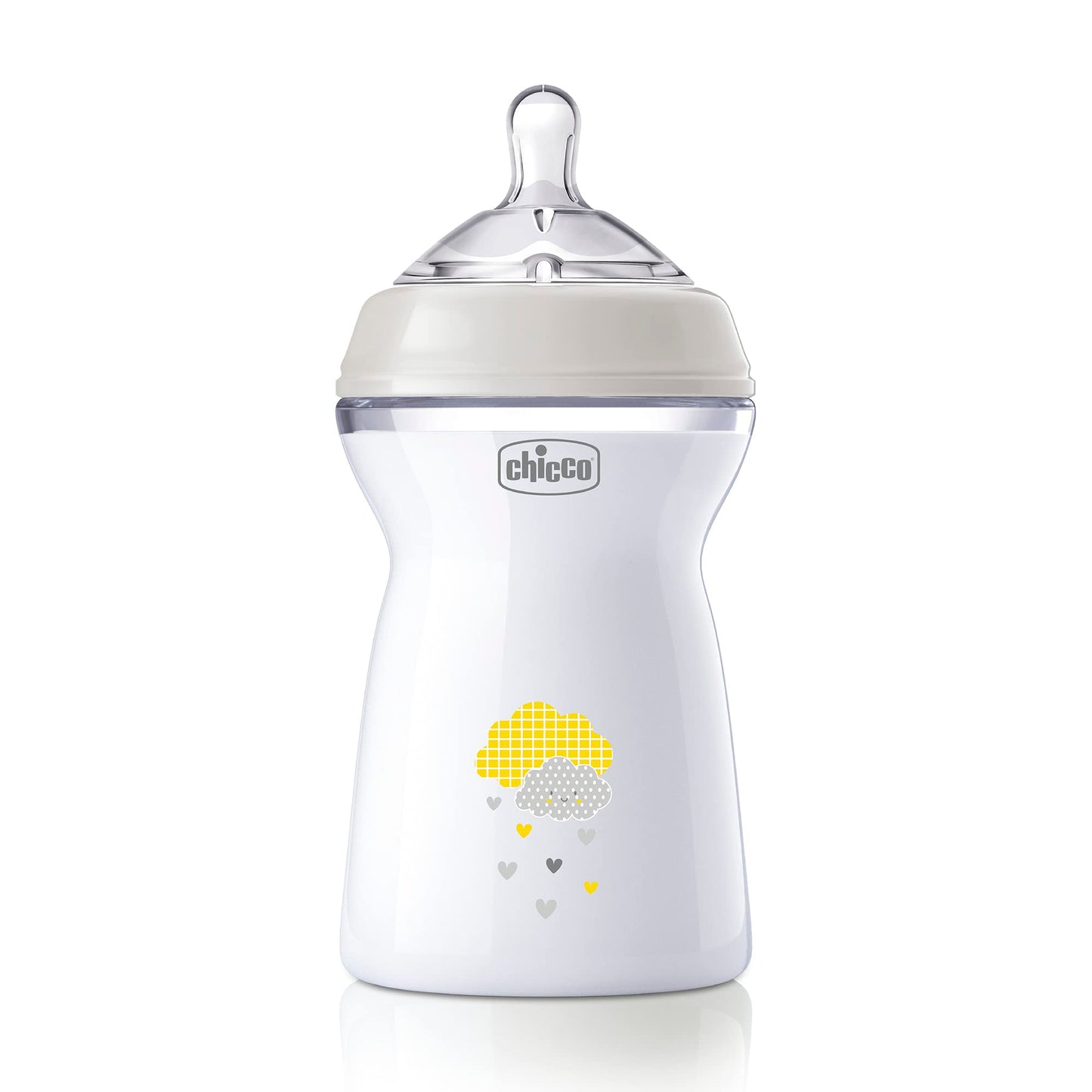 CHICCO, Biberón Natural Feeling, Color Blanco, 330 ml