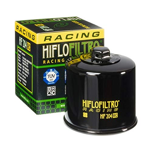 HiFloFiltro HF204RC - Filtro de aceite de alta calidad RC negro de alto rendimiento, individual