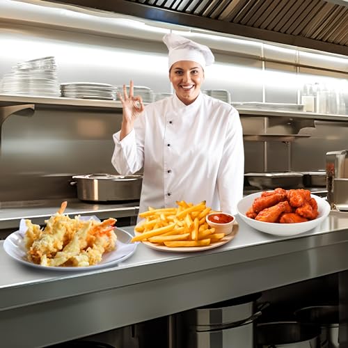 Freidora eléctrica de 11 L, freidora de acero inoxidable de 10 cuartos con cesta, freidora de encimera de un solo tanque con control de temperatura ajustable, perfecta para cocina y restaurante