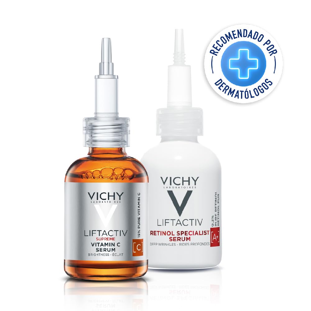 Kit Vichy Liftactiv Vitamina C anti-edad Día y Noche Retinol