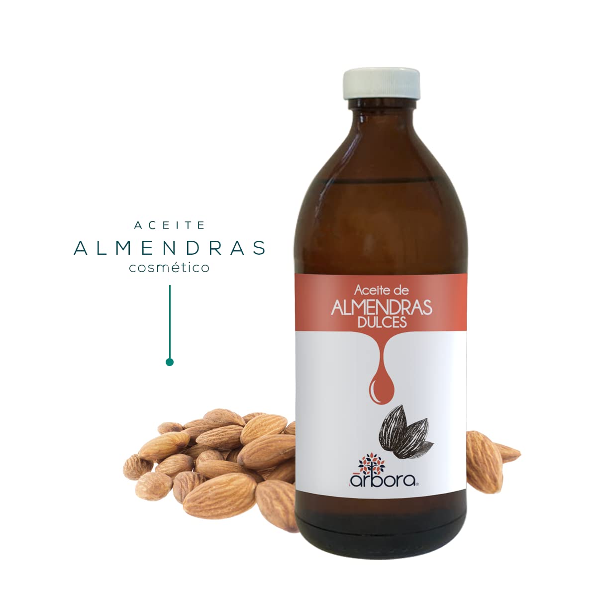 Aceite de Almendras ÁrBora Puro con Certificado de Composición de Omegas para Masaje y Mezclar con Aceites Esenciales