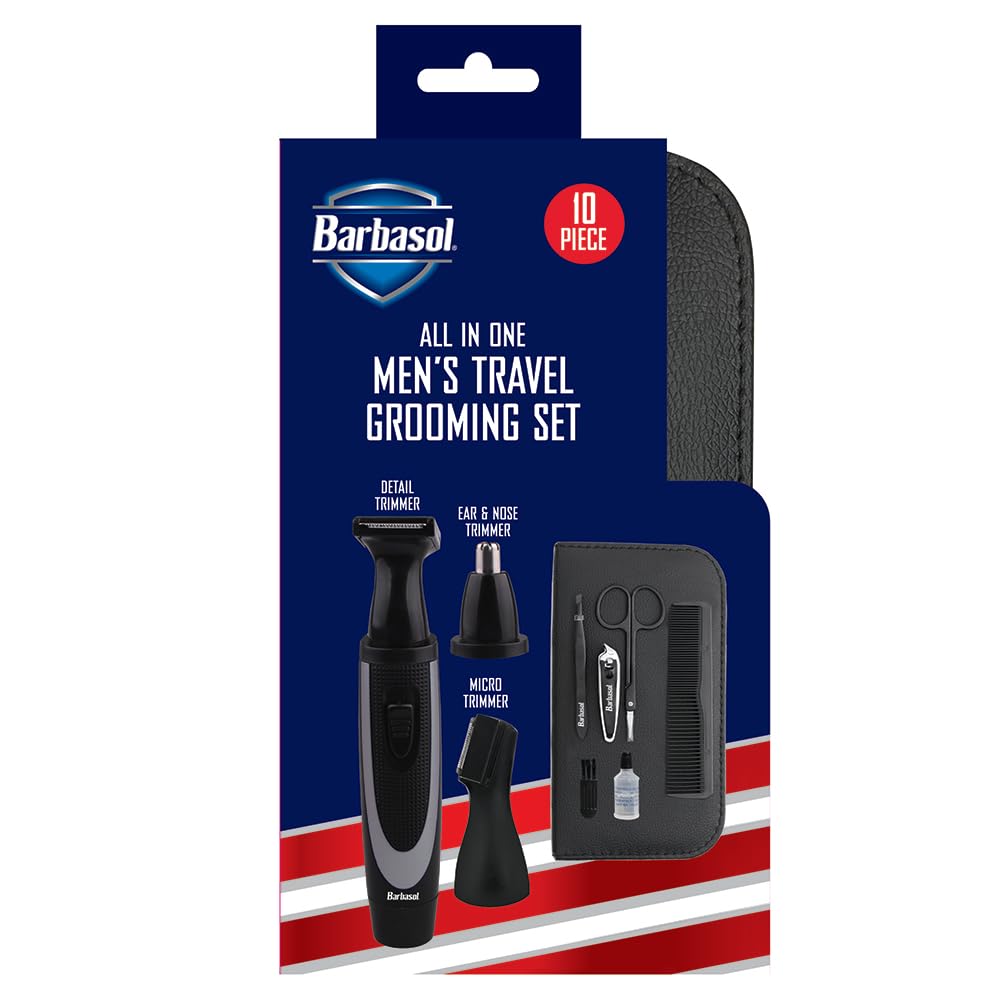 XTREME DIGITAL LIFESTYLE ACCESSORIES Barbasol CBG15000KIT - Juego de aseo de viaje para hombre