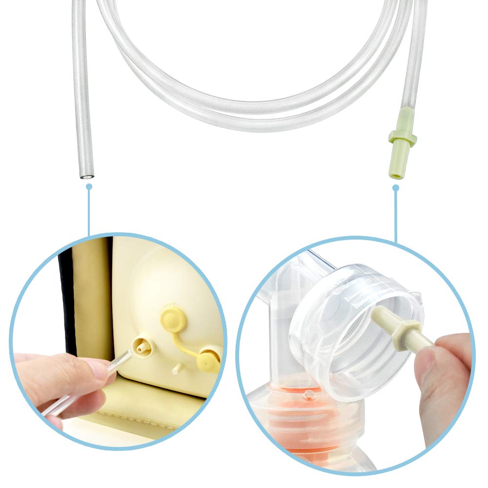 Replacement Tubing (1 Retail Pack of 2 tubes) for Medela Pump in Style and New Pump in Style Advanced Breast Pump - 100% BPA FREE