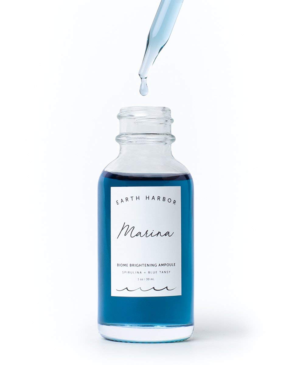 Ampolla Iluminadora Earth Harbor Azul Bronceado con Espirulina y Escualano