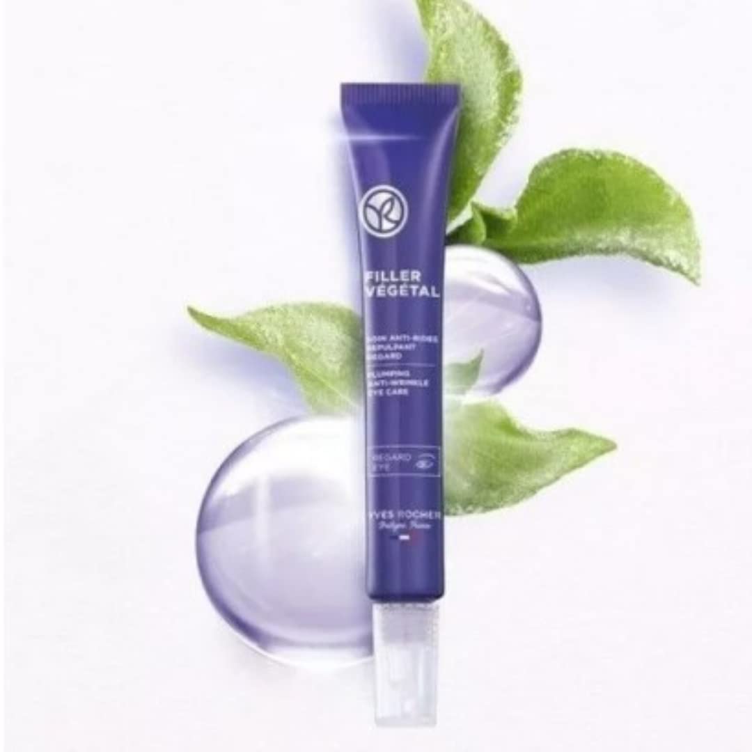 Yves Rocher Set Filler Vegetal: Tramiento en Crema Facial Día y Noche (75 ml) + Contorno de Ojos (14 ml)