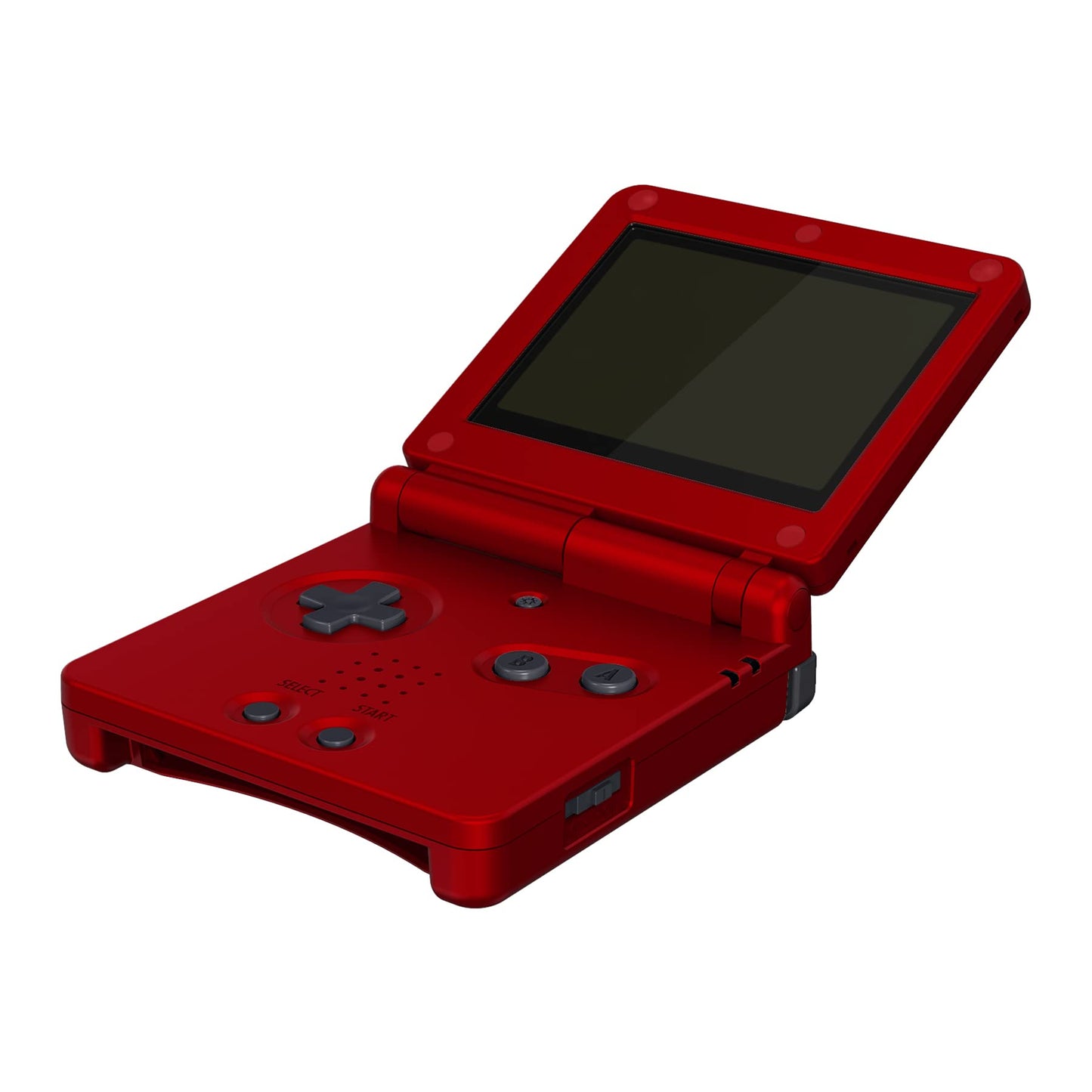 eXtremeRate IPS Ready Upgraded Carcasa para Gameboy Advance SP Funda Protector Placa Cubierta con Botones para GBA SP-Compatible con IPS & LCD Estándar-NO Incluye Consola&Pantalla(Escarlata Rojo)